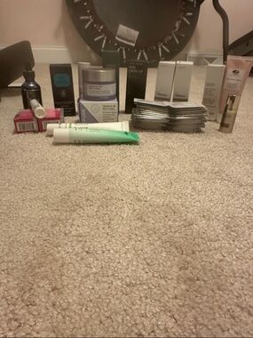 Mixed Skincare & Beauty Lot with Green-Tipped Tube